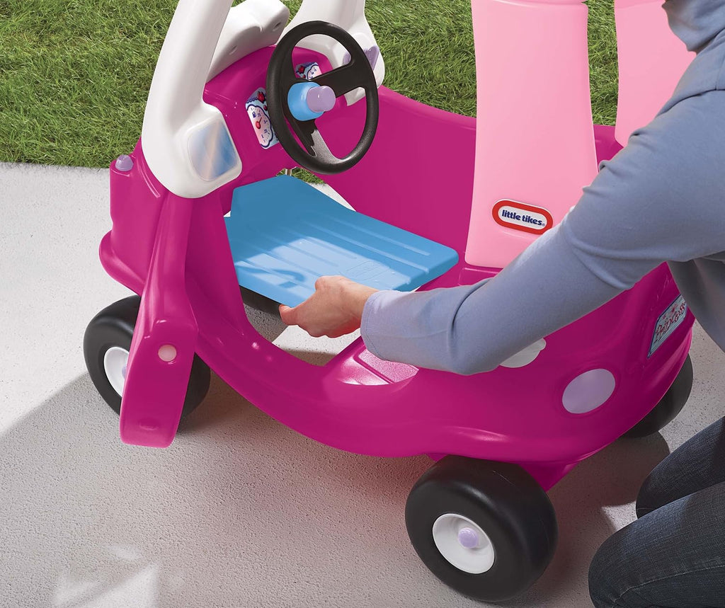 Little Tikes Princess Cozy Coupe Ride-On Toy - Toddler Car Push and Buggy Includes Working Doors, Steering Wheel, Horn, Gas Cap, Ignition Switch