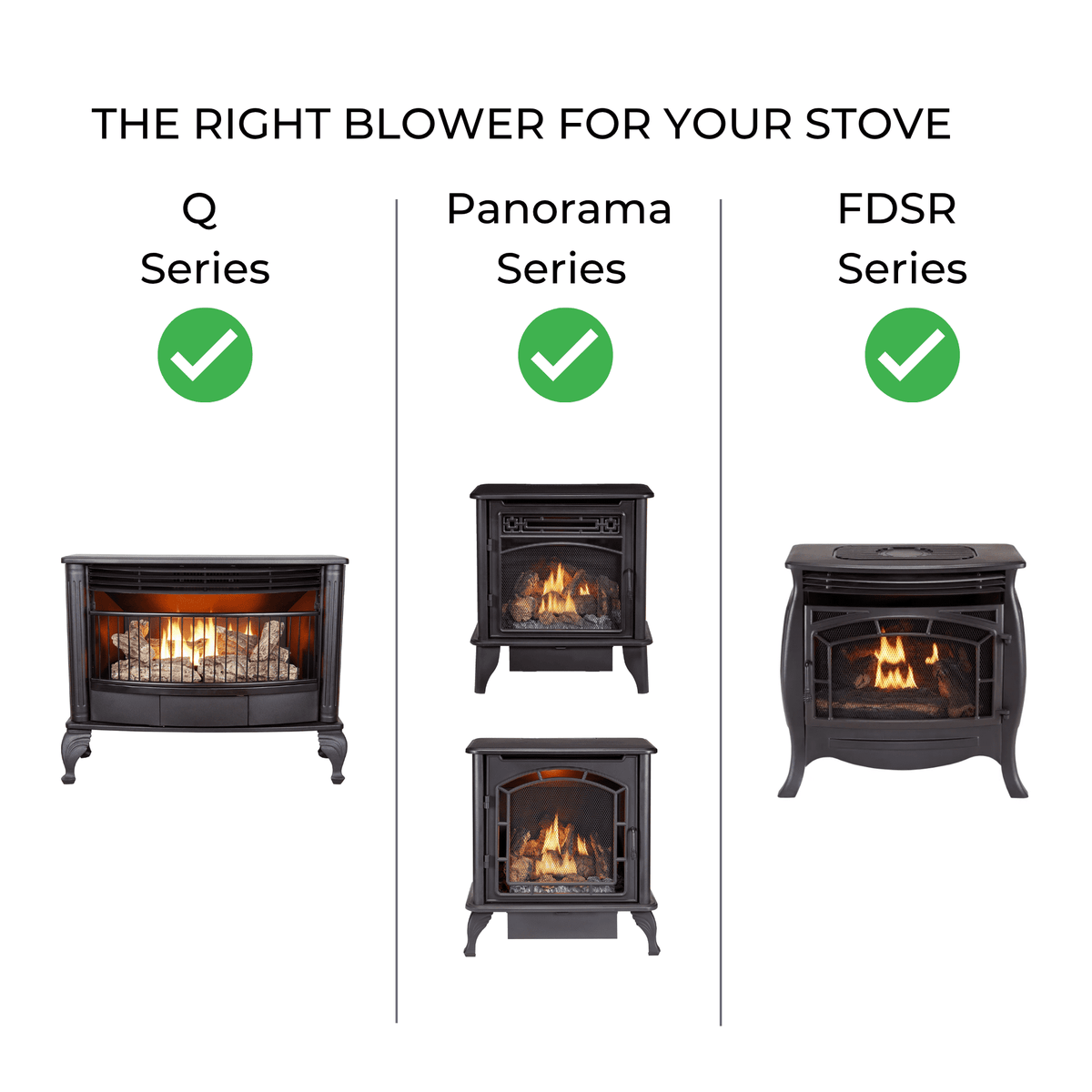 Blower for ProCom and Duluth Forge Gas Fireplaces and Stoves - Model# QEB100