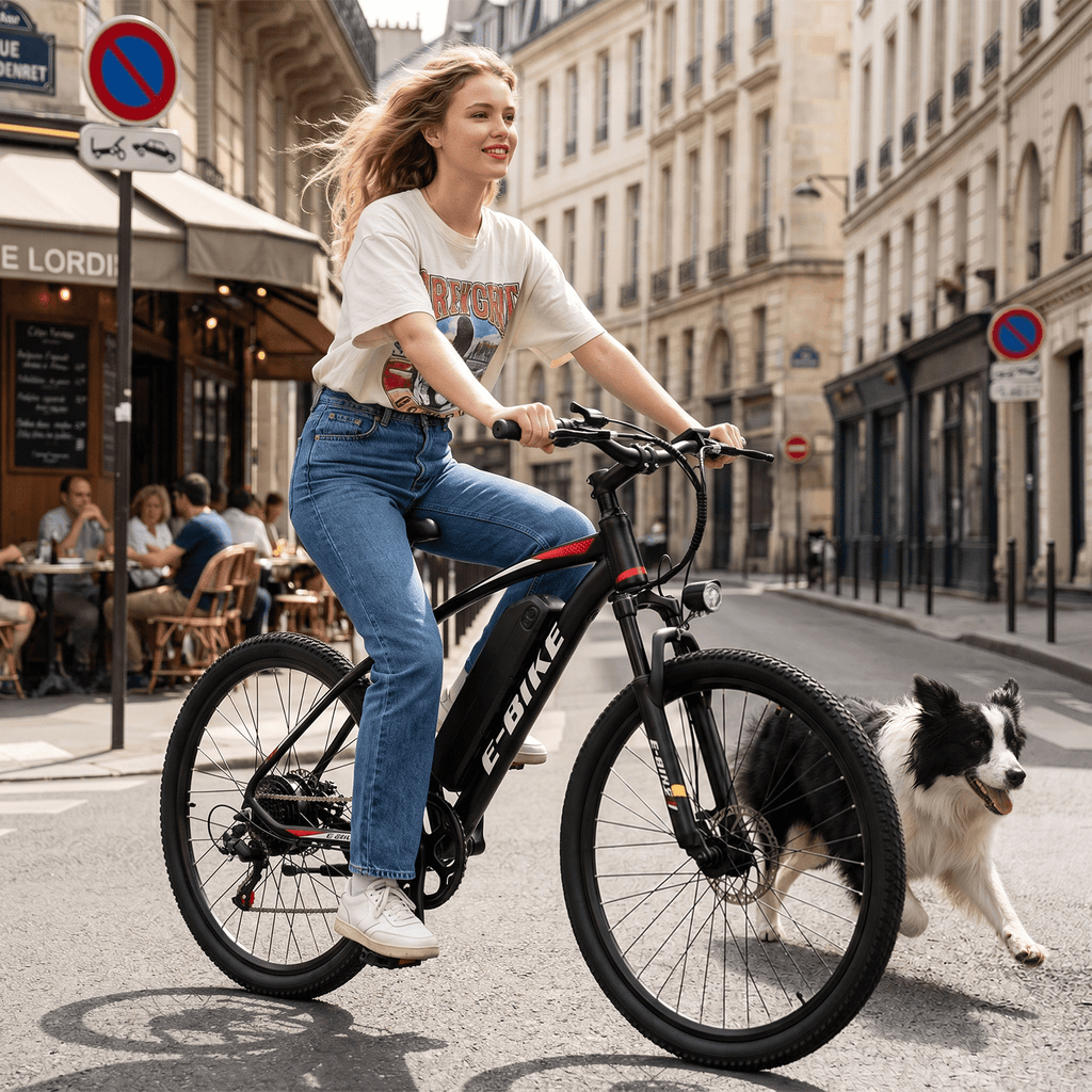 Setohet 26" Electric Bike for Adults, Powerful 750W E-Bike with 36V Removable Battery, 7-Speed Mountain Bike,20 MPH,UL2849 & GCC