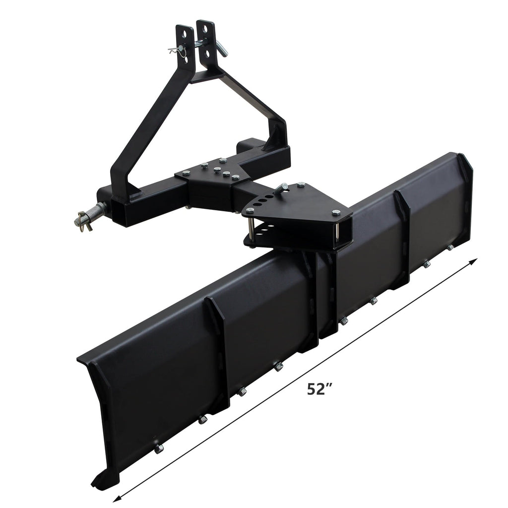 Garvee 42 Inch Box Scraper Sleeve Hitch Tow Behind for ATV UTV Lawn Tractor, Grader Attachment with Box Blade & Weight Tray for Landscaping Leveling