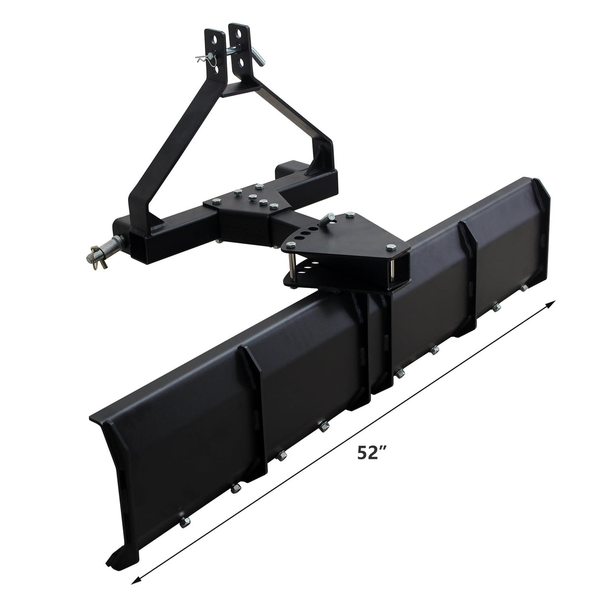 Garvee 42 Inch Box Scraper Sleeve Hitch Tow Behind for ATV UTV Lawn Tractor, Grader Attachment with Box Blade & Weight Tray for Landscaping Leveling