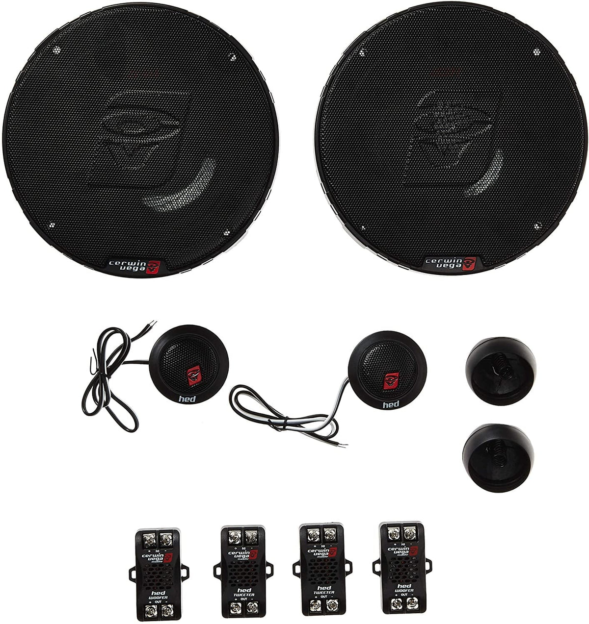 Cerwin Vega HED Series 6.5 in Component And 2-Way Coaxial Car Speaker Systems - H765C + H7652