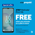 AT&T Motivate Pro 2 5G, 128 GB, Stormy Blue - Prepaid Smartphone [Locked to AT&T]
