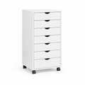 Alvantor 5/7-Drawer Storage Cabinet with Rolling Wheels, Lockable Casters, Spacious Drawers & Top Shelf for Office & Home