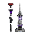 Eureka PowerSpeed Multi-Surface Upright Vacuum Cleaner with Cord Rewind, Turbo Pet Tool, Crevice Tool, Dusting Brush and Upholstery Brush, Purple