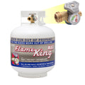 Flame King 20 lb Steel Propane Cylinder Tank with Built-in Gauge, OPD Valve, Pre-Purged, DOT & Transport Canada Certified, Empty LP Gas Tank