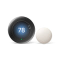 Google Nest Learning Thermostat (4th Gen) with Nest Temperature Sensor (2nd Gen) - Energy-Saving Smart Thermostat with Smart Schedule - Monitors