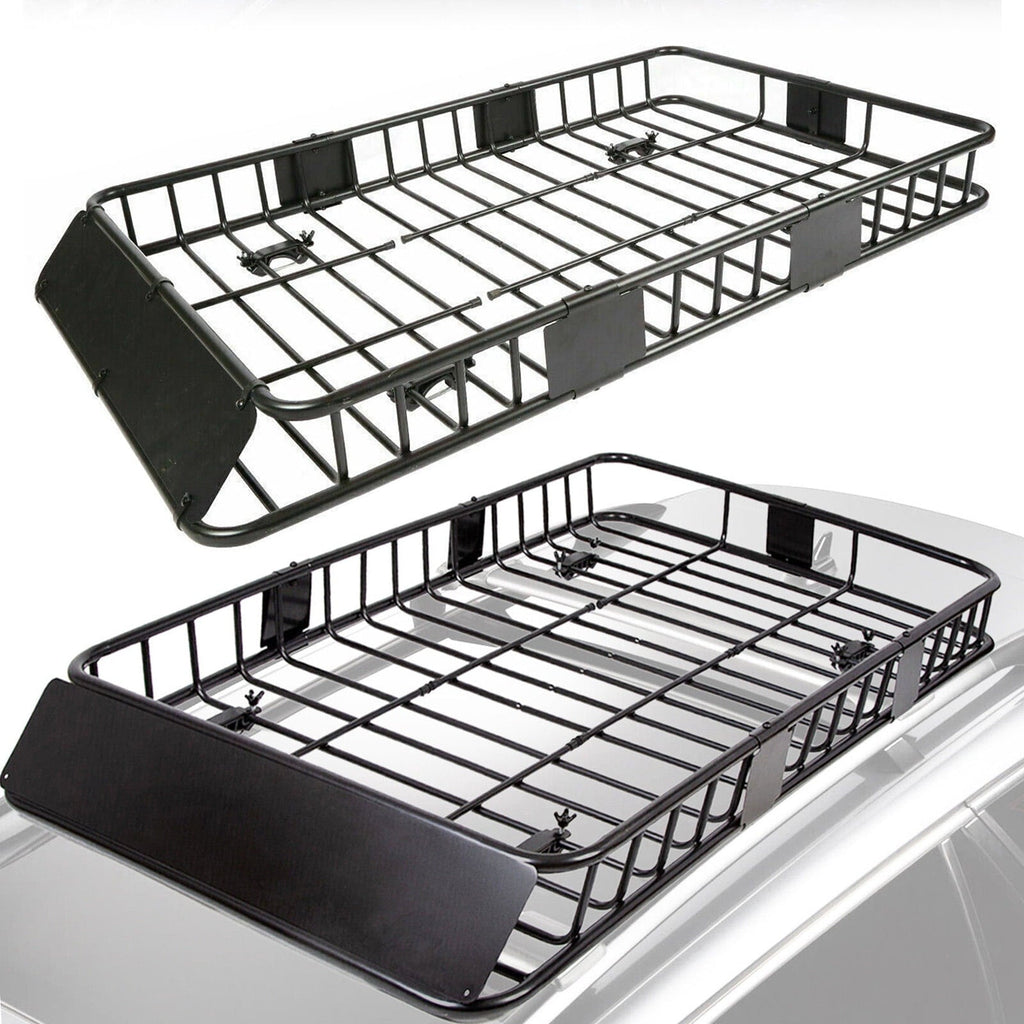 HECASA Upgrade Adjustable Roof Rack Cargo Carrier with Extension,64" x 39" x 6'' Universal, 250LBS Weight Capacity Heavy Duty Steel Car SUV ,Top