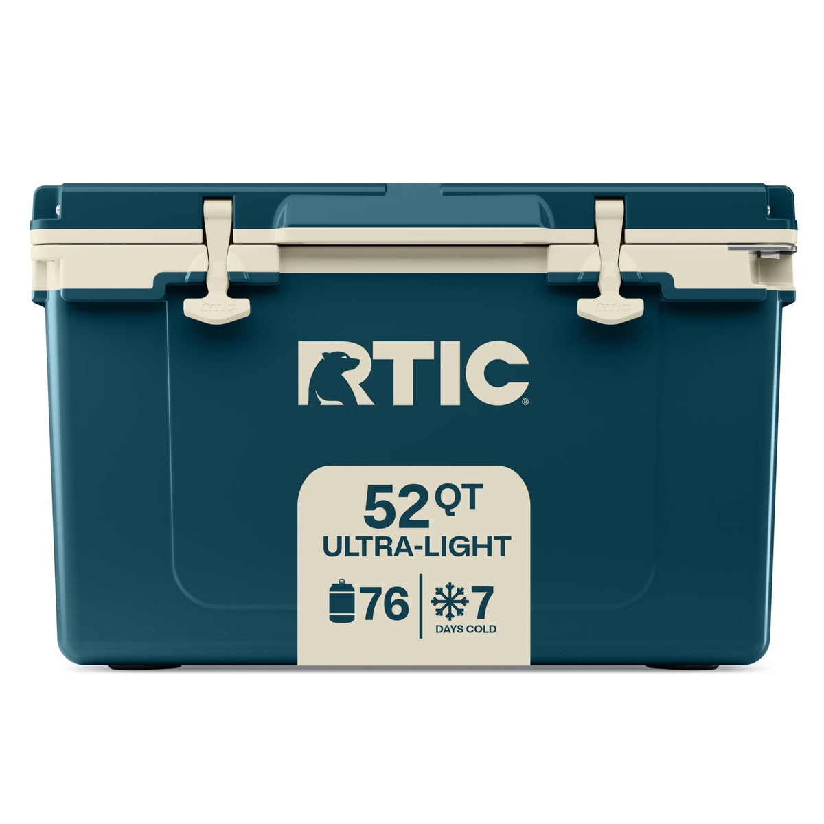 RTIC 52 Qt 76-Can Ultra-Light Ice Chest Cooler, Marine/Canvas