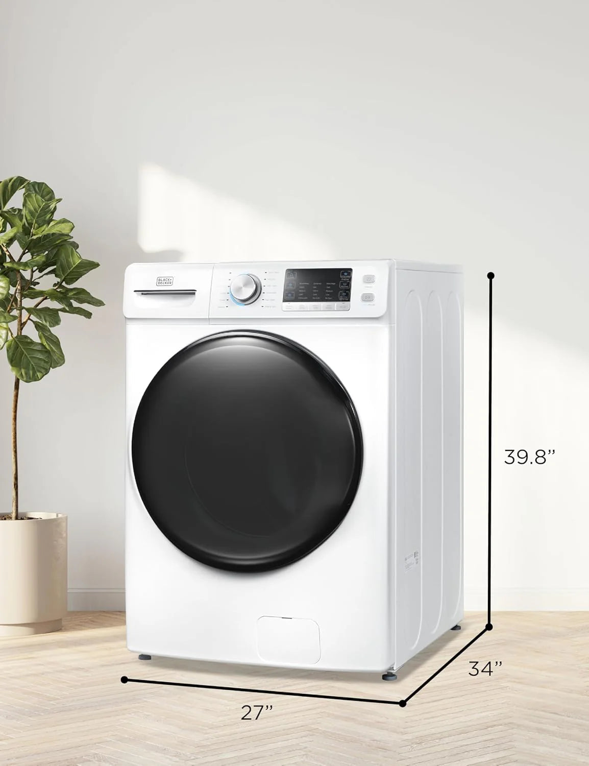 BLACK+DECKER Portable Washing Machine, 0.9 Cu. Ft., 5 Wash Cycles