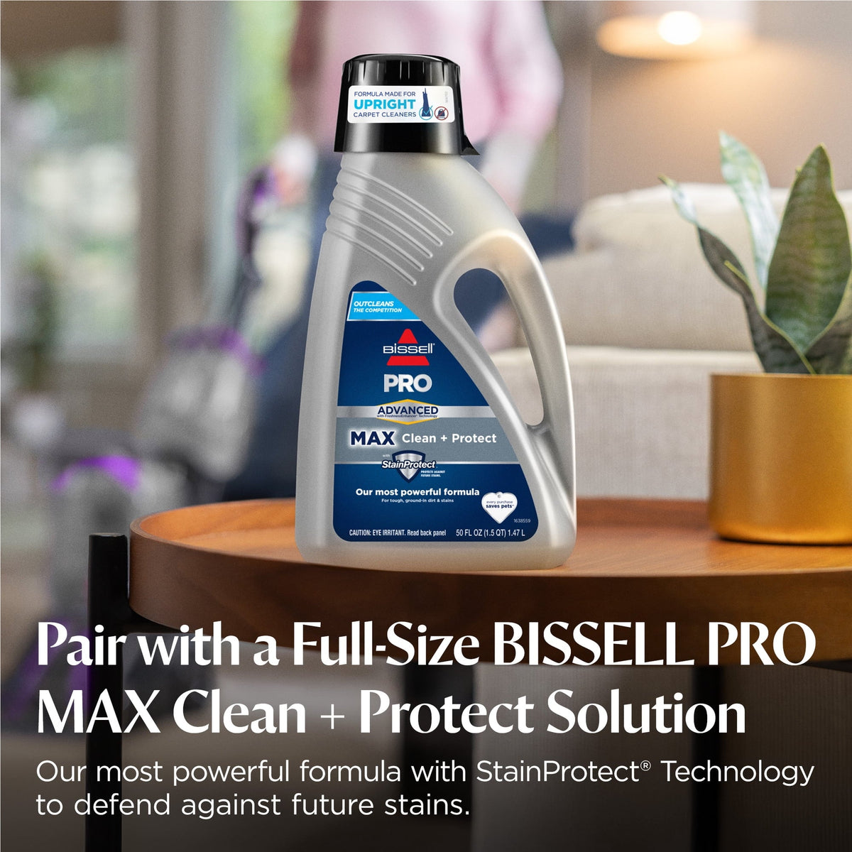 BISSELL PowerForce PowerBrush Upright Deep Cleaner, for Carpet, Compact and Lightweight, Advanced Pro Max Clean + Protect Formula Included, 3938