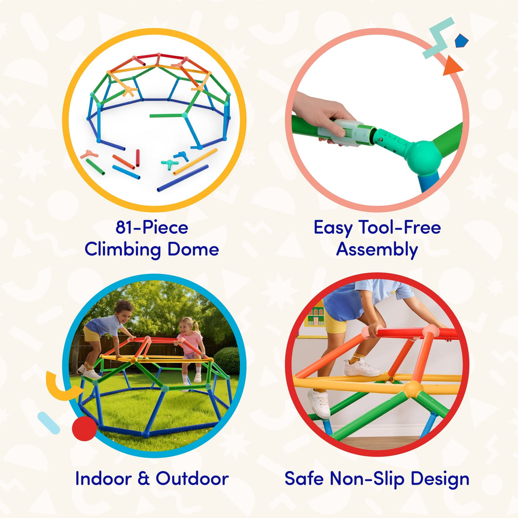 Battat Climbscape Climbing Dome Climber Indoor Outdoor Jungle Gym for 3 Years +