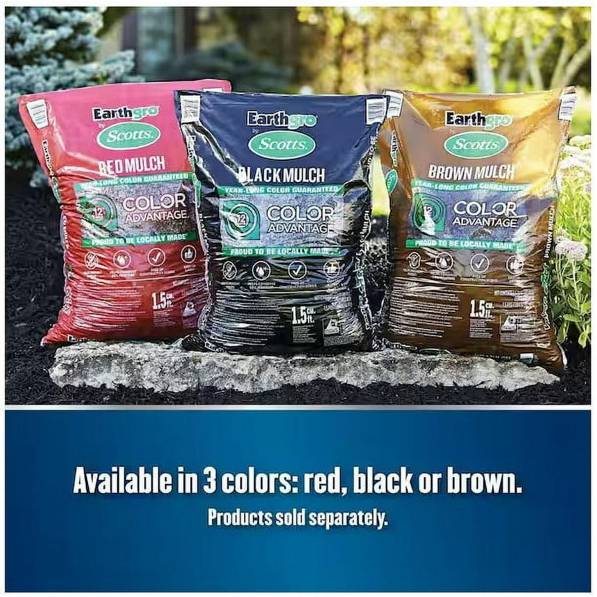 Lot of 6 bags total 9 Cu. Ft. Scotts Earthgro Black Mulch. delivered to ur door