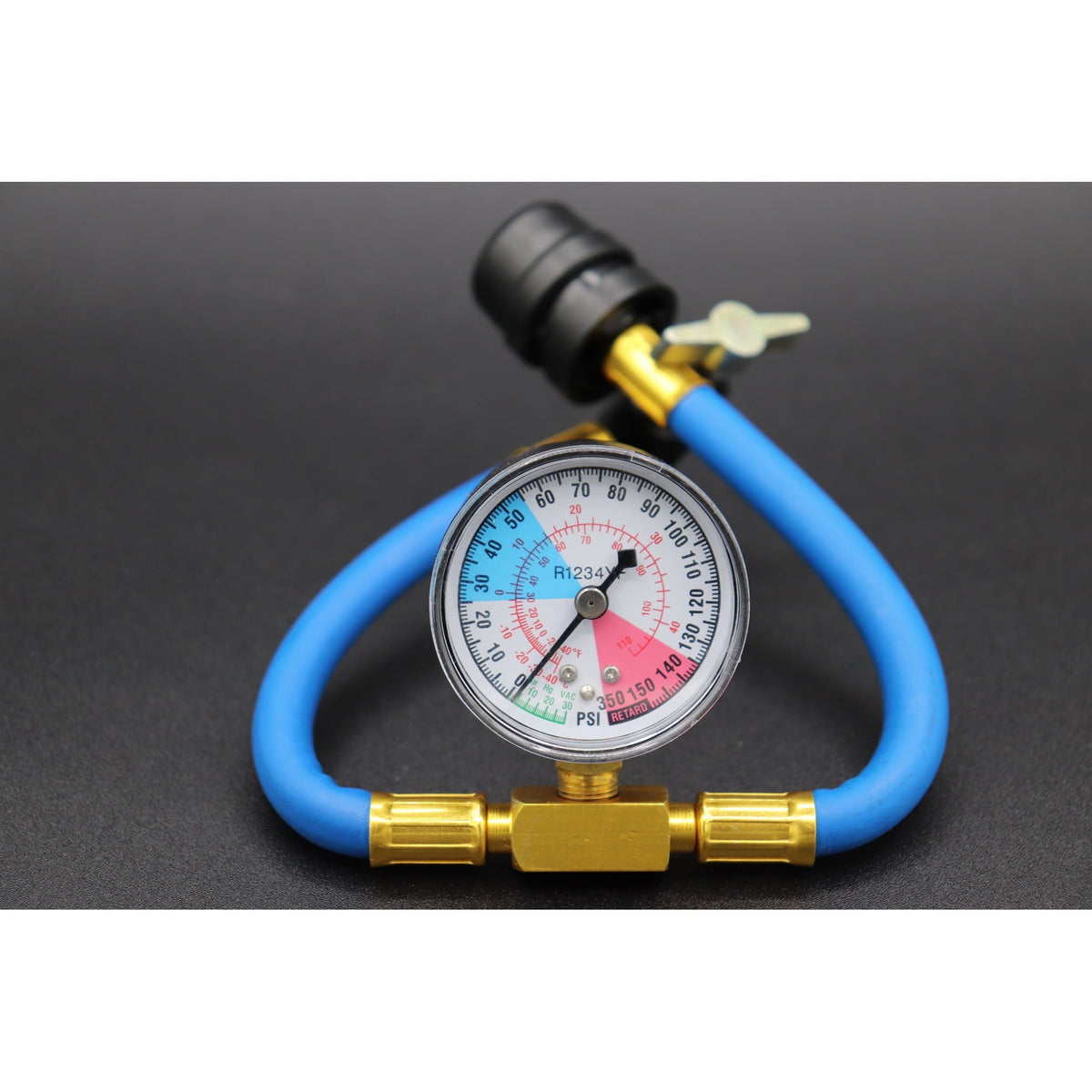 Envirosafe Arctic air for R-1234YF, R1234, r1234yf Refrigerant Support, 4 cans and a gauge