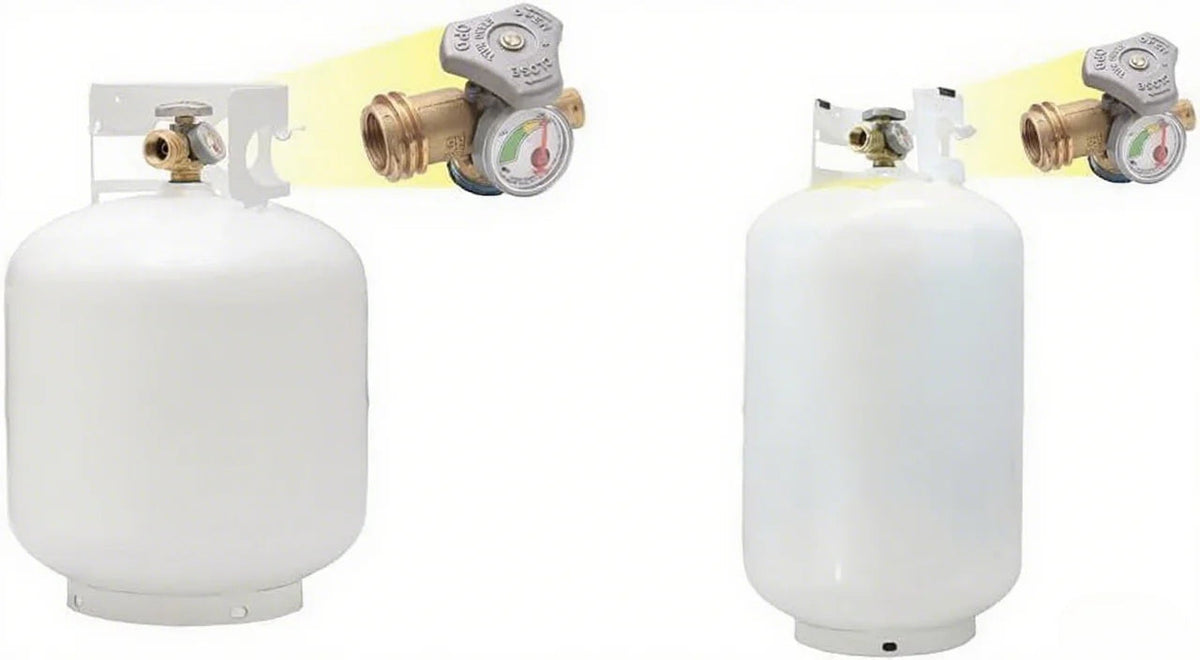 Oropane Tree 20 lb Steel Propane Tank Cylinder With OPD Valve And Built-In Gauge ...