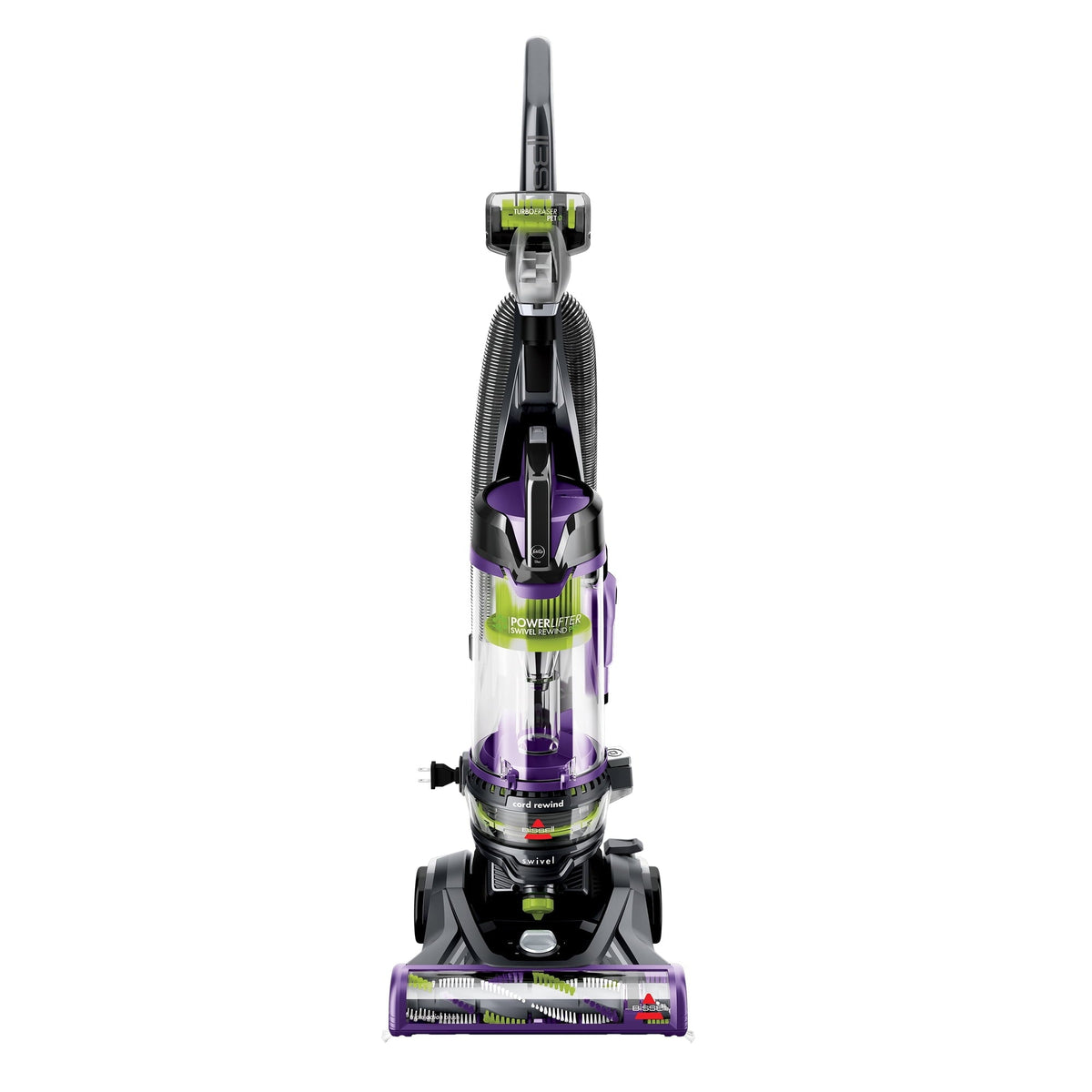 BISSELL PowerLifter Swivel Pet Rewind, Bagless, Upright Vacuum, Pet Friendly, Triple Action Brush Roll, Automatic Cord Rewind, Scatter Free