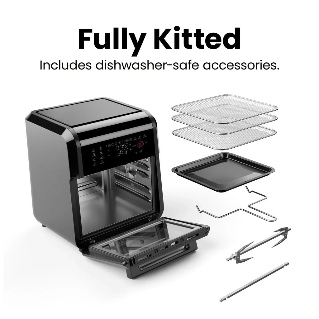 Chefman Digital Air Fryer With Rotisserie, 10 Qt, 17 Presets - CRJ38-10-RDO-V2