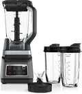 Professional Plus Kitchen System, 1400 WP, 72-oz Blender Pitcher, 64-oz Processor Bowl, 2 24-oz To-Go Cups - Grey