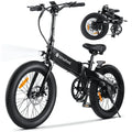 isinwheel Electric Bike Adult 500W 20 MPH 45+ Mile Range 20 inch Folding - U5-W