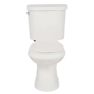 Glacier Bay 2-Piece 1.28 GPF High Efficiency Single Flush Elongated Toilet - White