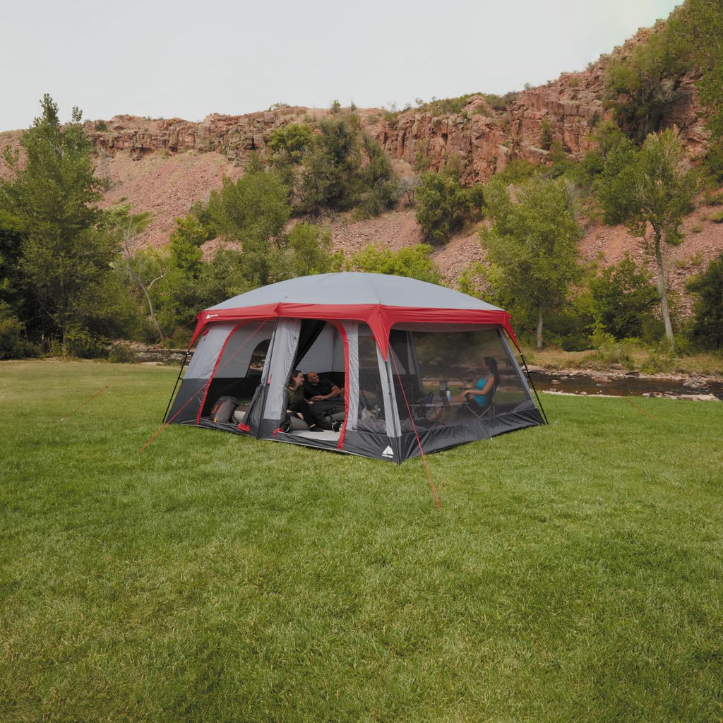 Ozark Trail 12-Person Cabin Tent with Convertible Screen Room