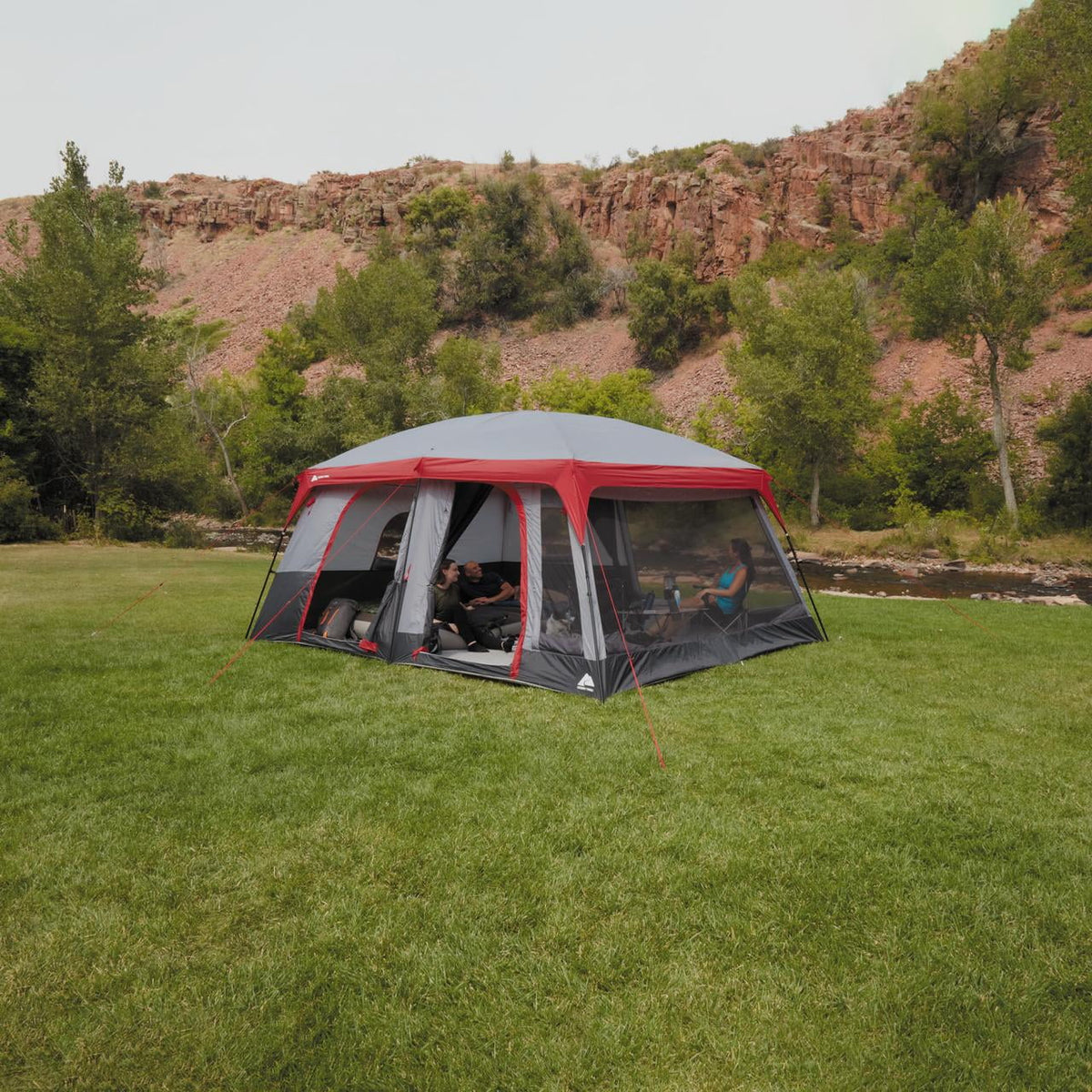Ozark Trail 12-Person Cabin Tent with Convertible Screen Room
